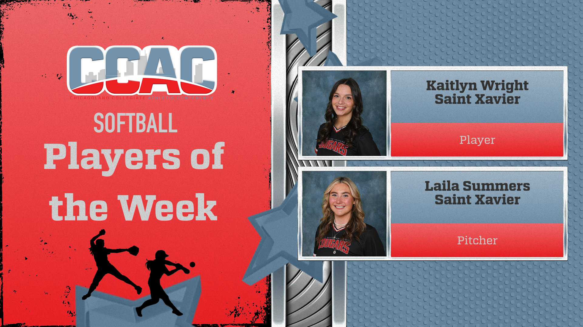 Saint Xavier Sweeps Weekly Softball Awards For Second Time This Season