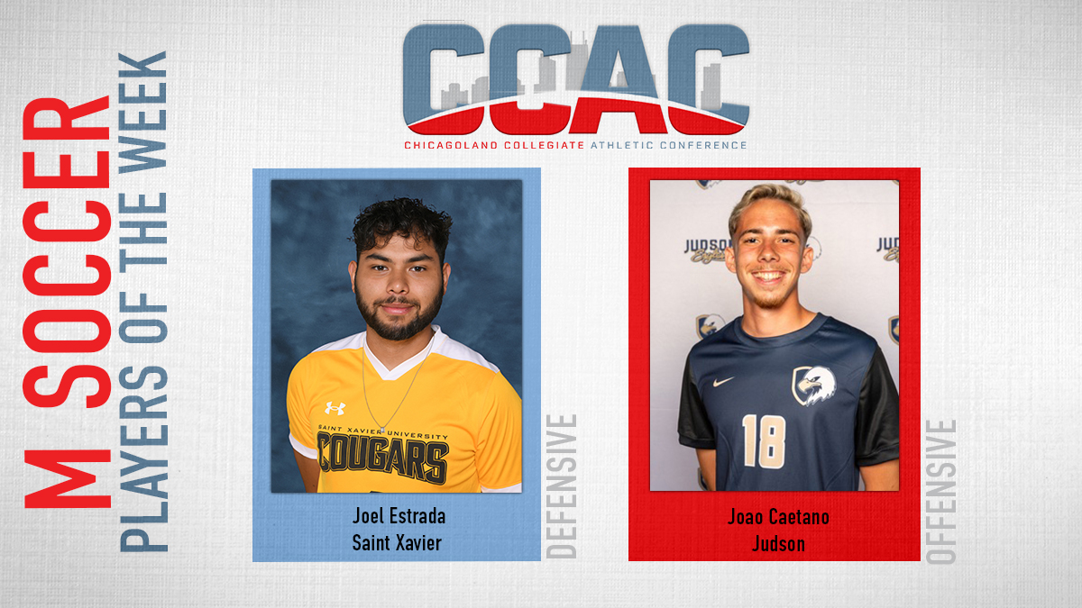 JU's Caetano, SXU's Estrada Claim Men's Soccer Awards During Opening Week of League Play