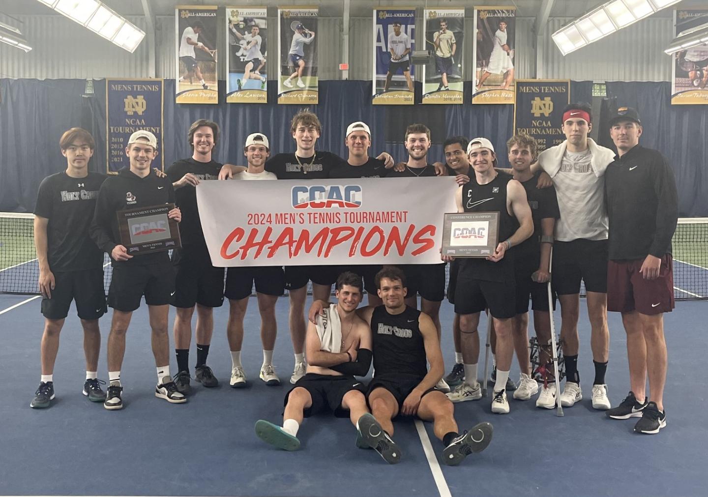 Holy Cross Claims Second Straight Men's Tennis Tournament Crown
