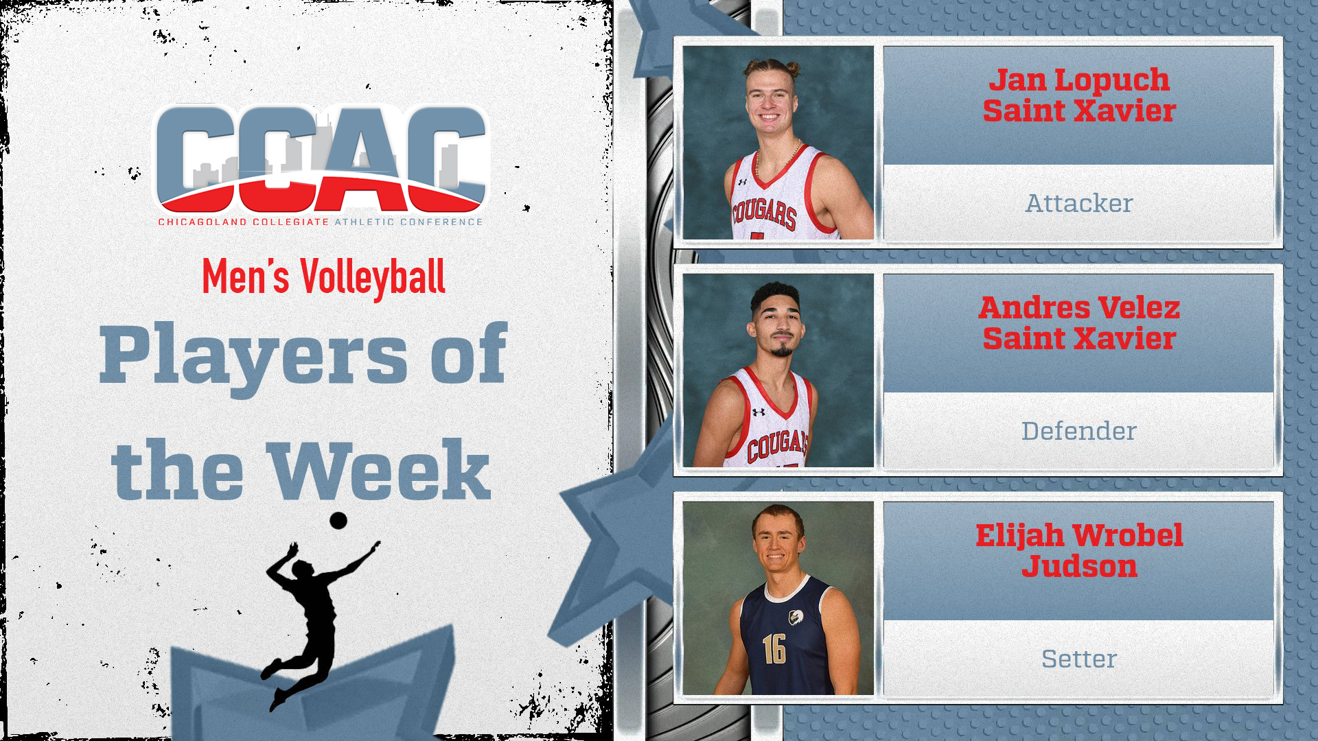 Familiar Faces Gain Final Men's Volleyball Weekly Awards
