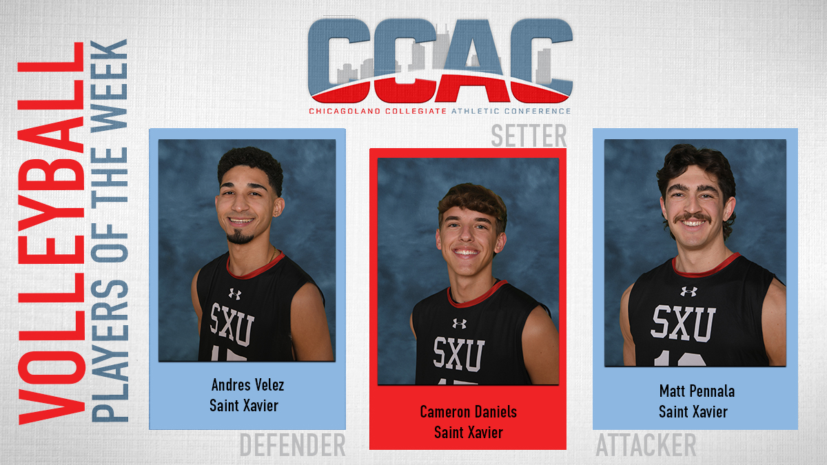 Saint Xavier Sweeps Men's Volleyball Weekly Accolades