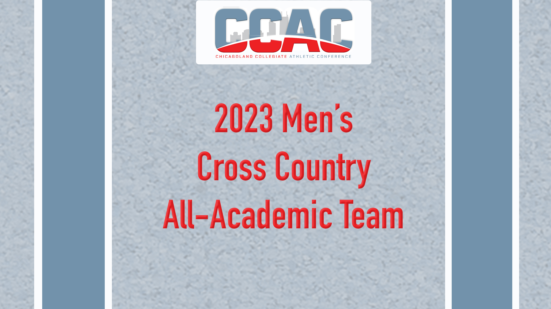Men's Cross Country All-Academic Team Announced