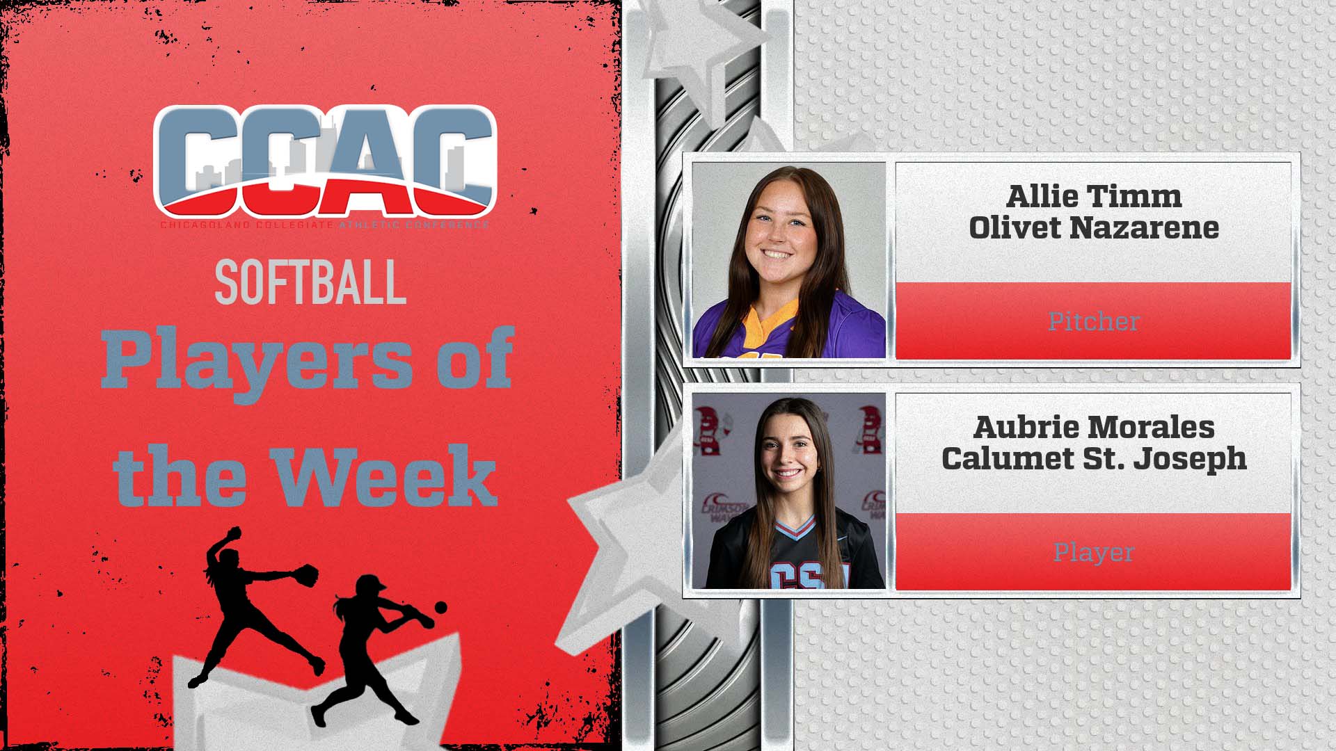 First Softball Weekly Honors For 2024 Go To CCSJ's Morales, ONU's Timm