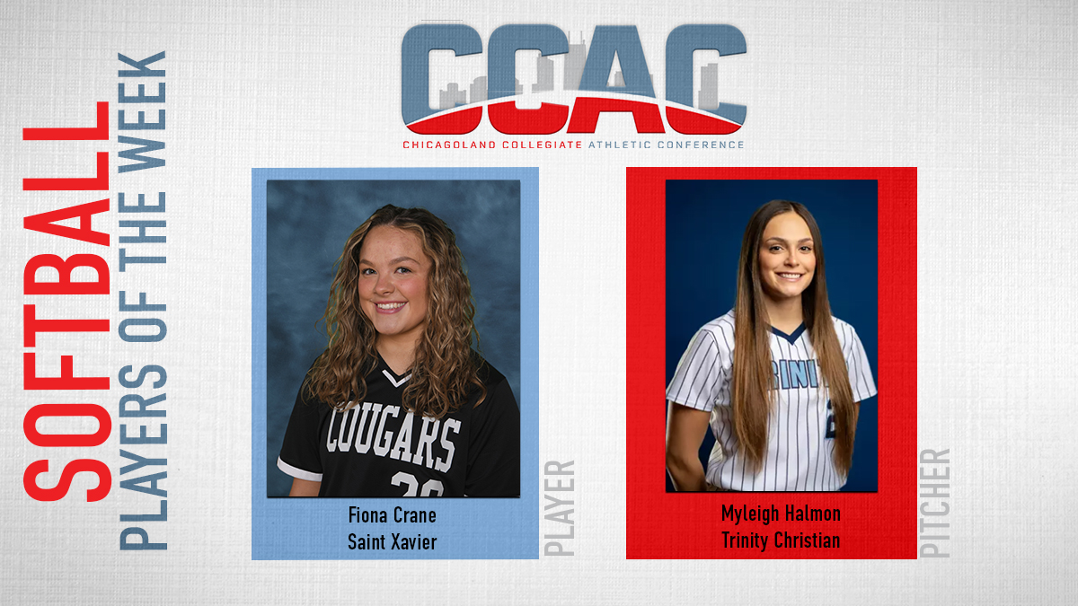 SXU's Crane, TCC's Halmon Net First Weekly Awards of 2025 Softball Season