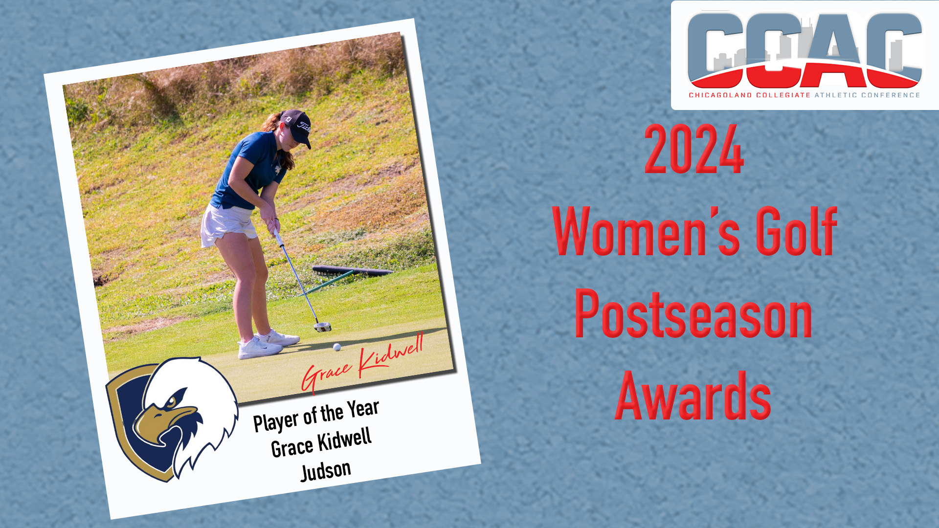 Judson's Kidwell Headlines Women's Golf Honor Roll