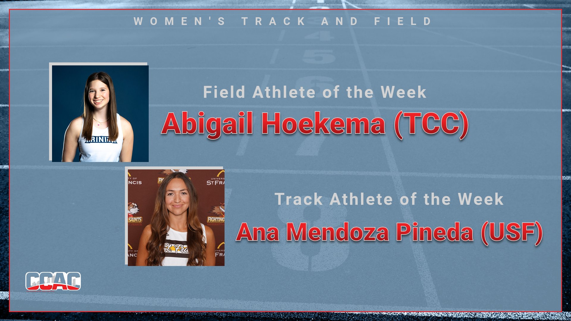 USF's Pineda, TCC's Hoekzema Collect Women's Outdoor T&amp;F Weekly Recognition